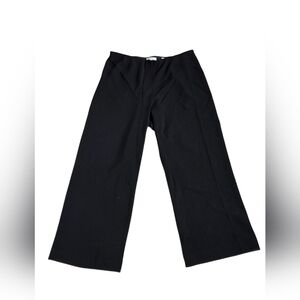 Vince Black Wide Leg Pull On Dress Panta Size L EUC